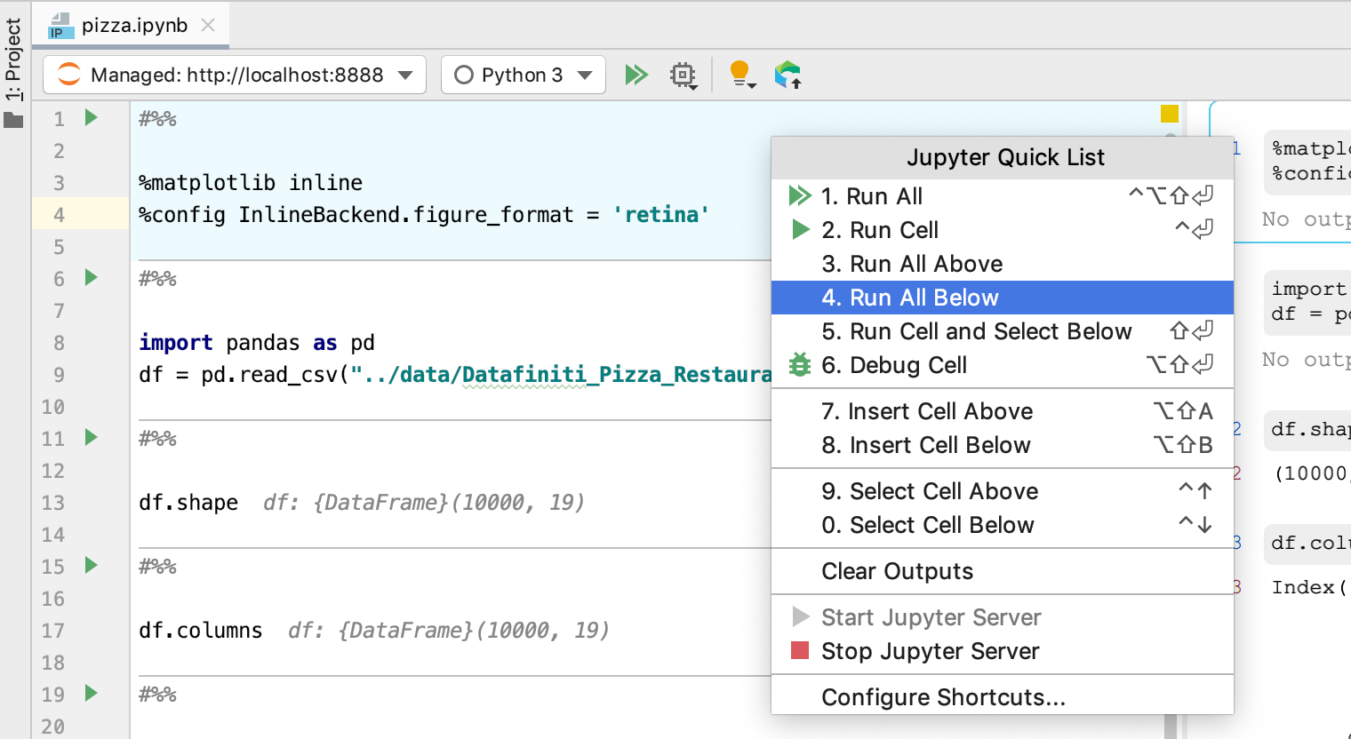 pycharm jupyter