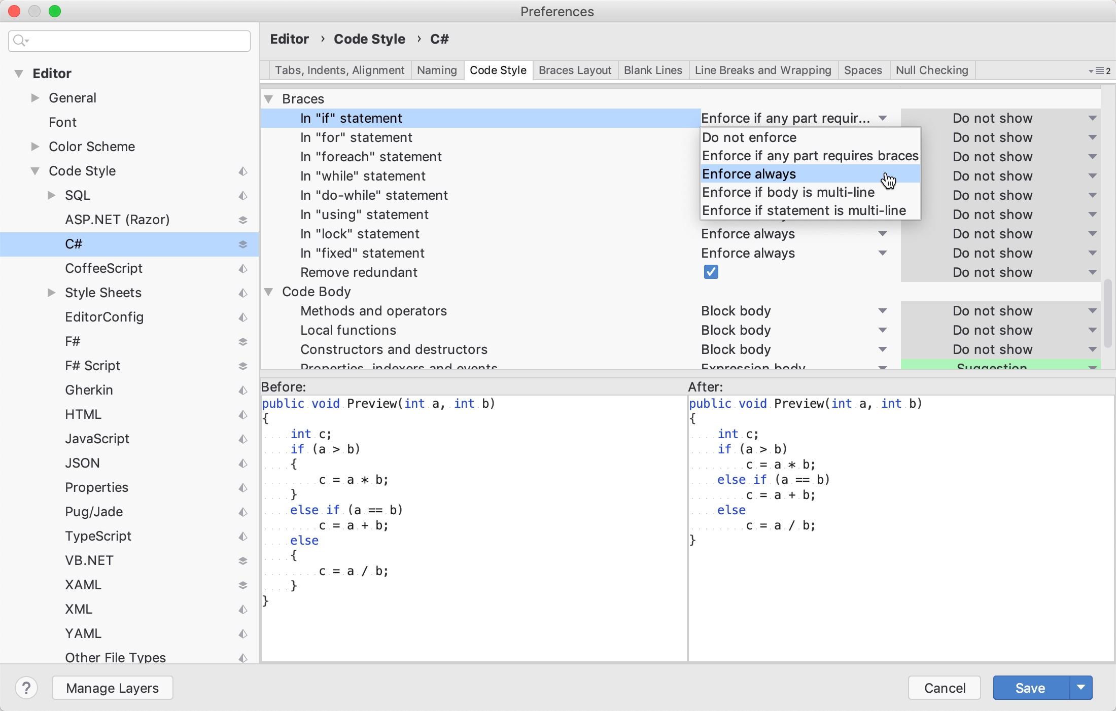 format code phpstorm