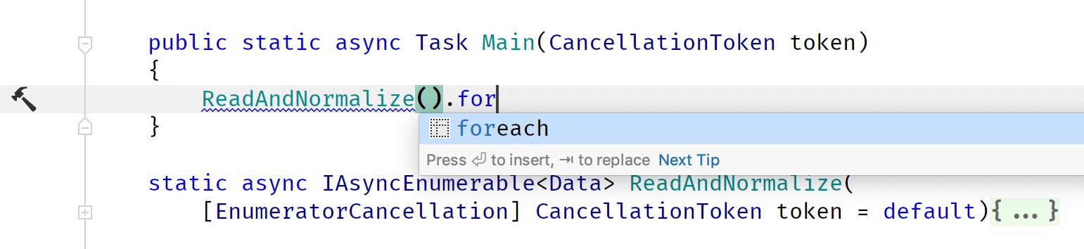 ForEach Postfix Template