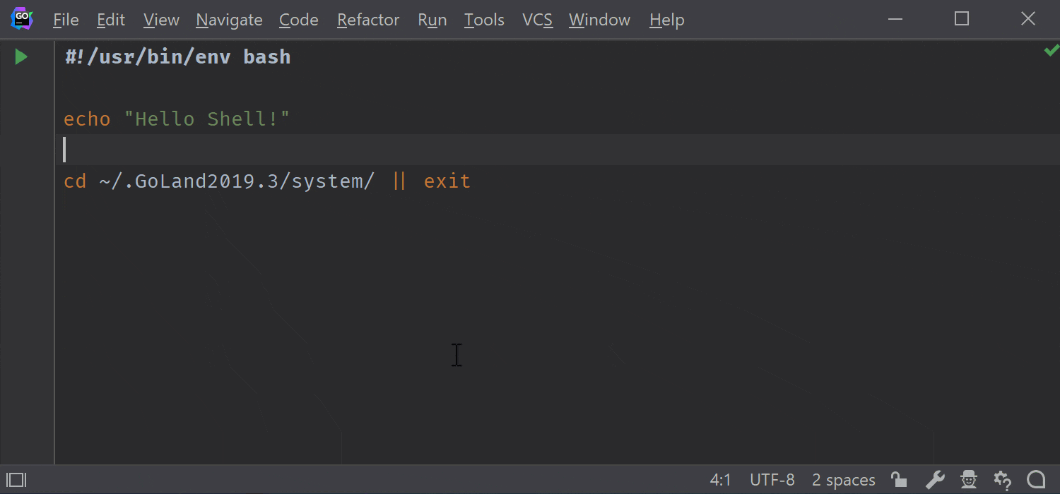 run shell script