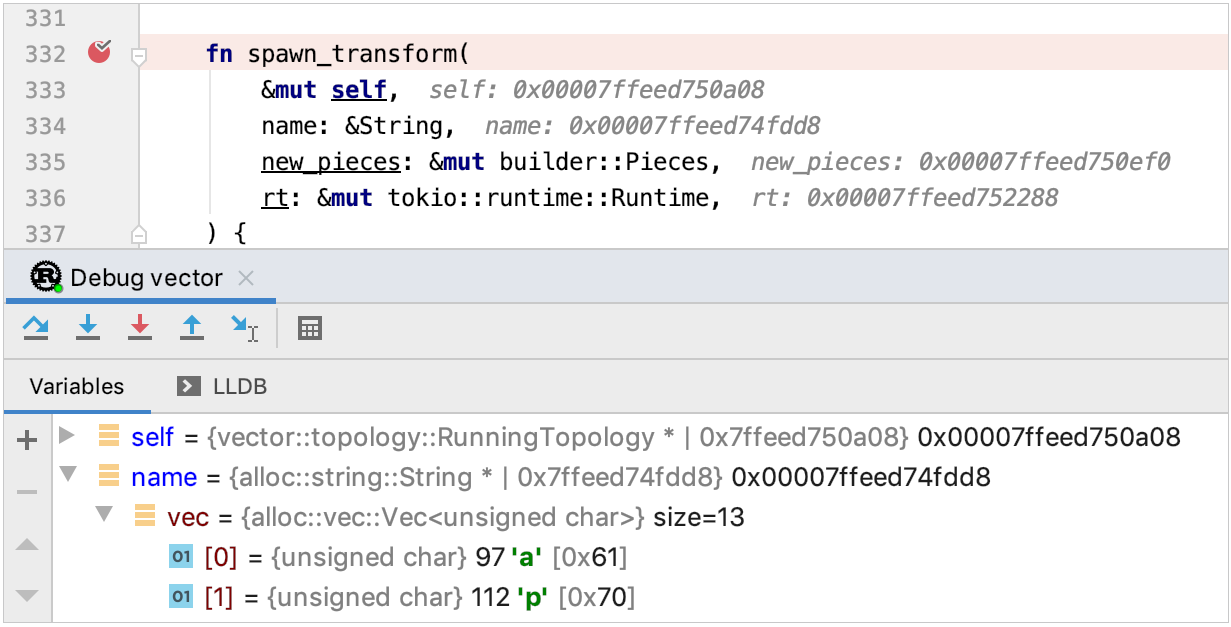 Hexadecimal formatting