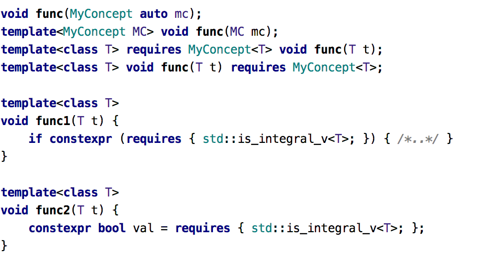 Syntax forms