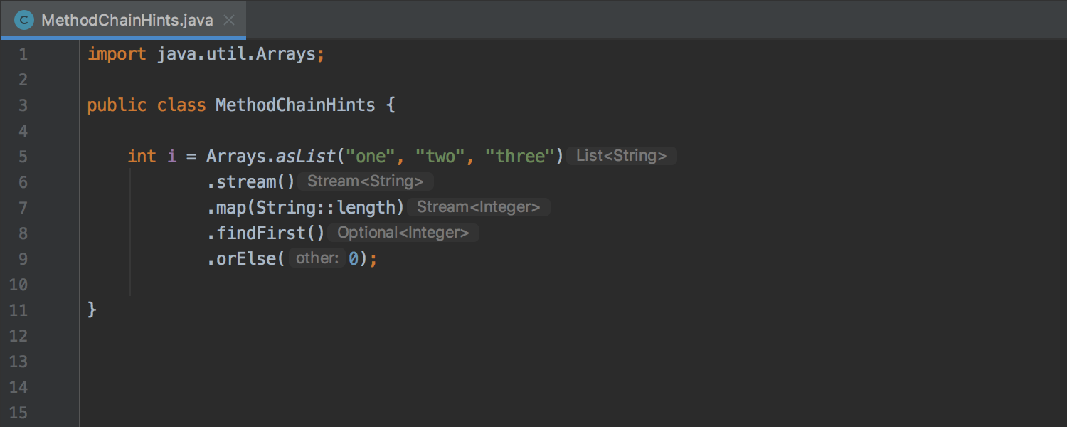 java-method-chain-hints