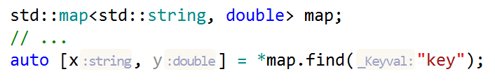 Type hints in a structured binding declaration