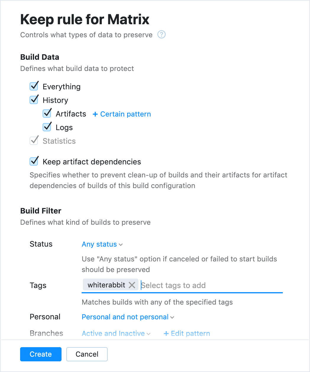 teamcity checkout rules