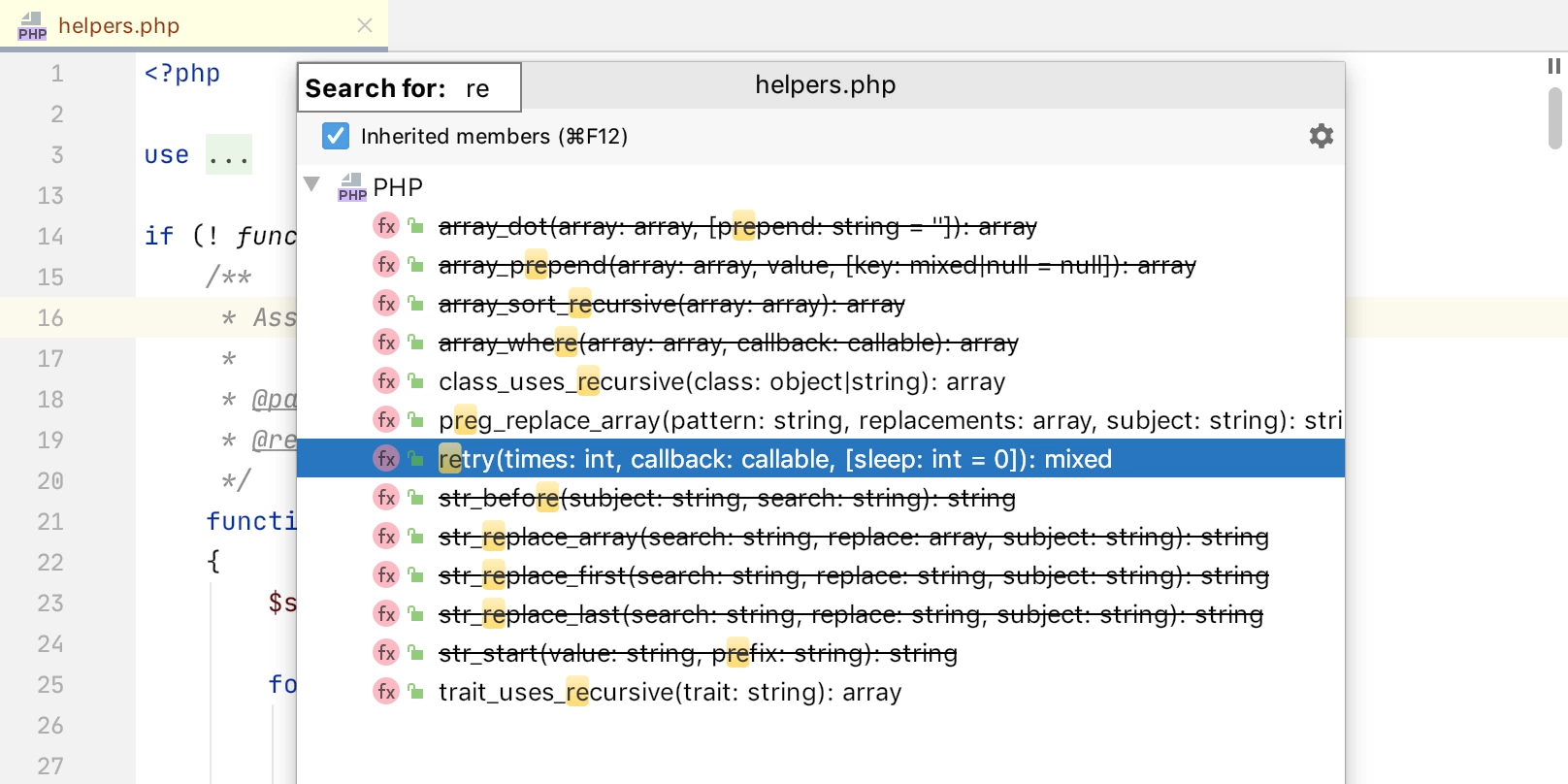 jetbrains phpstorm view