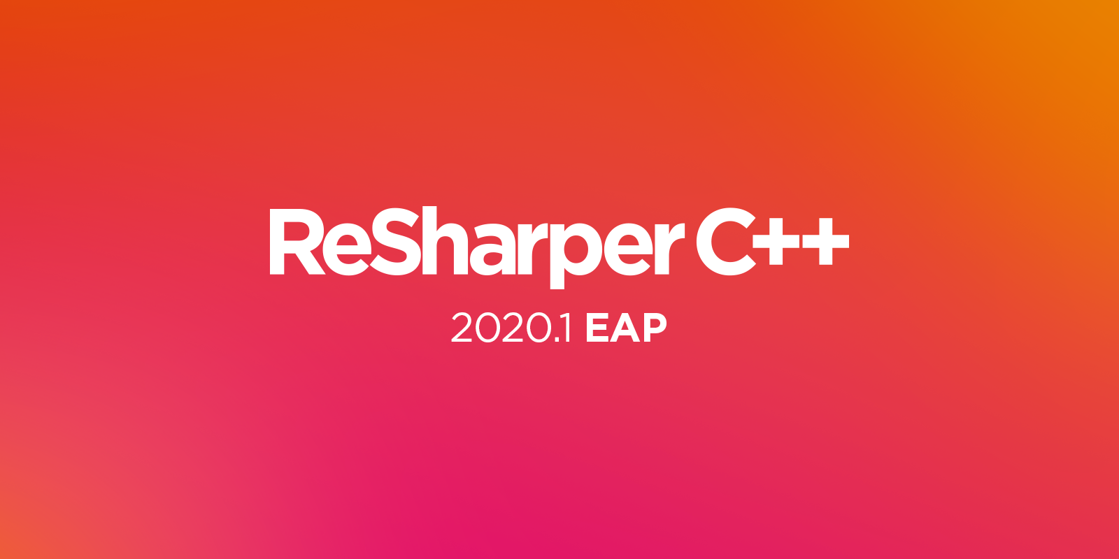 ReSharper C++ 2020.1 EAP