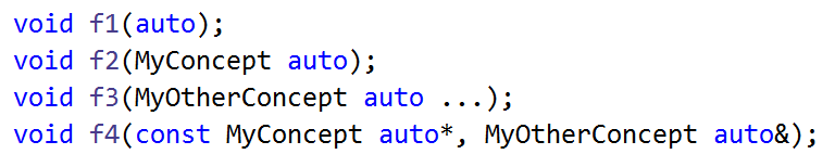 Abbreviated function templates