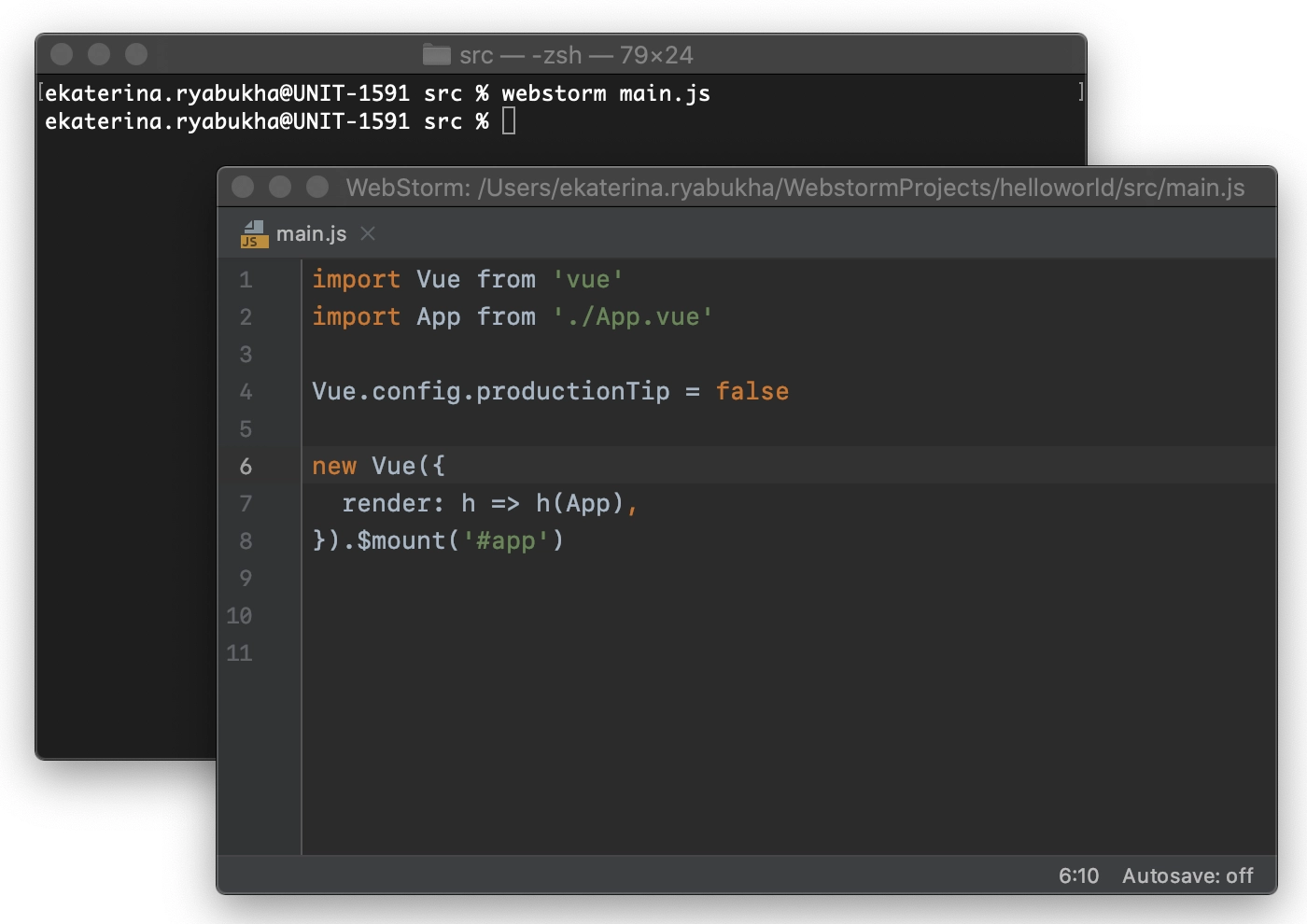 webstorm editor