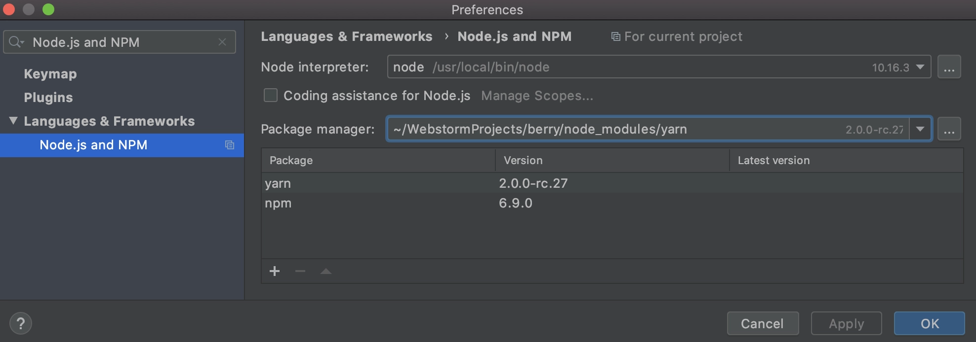 download webstorm yarn