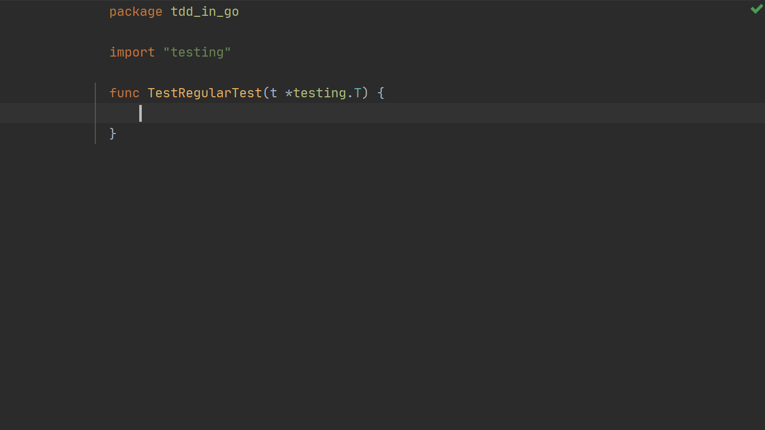 TDD in GoLand - 02 - Create Regular Test