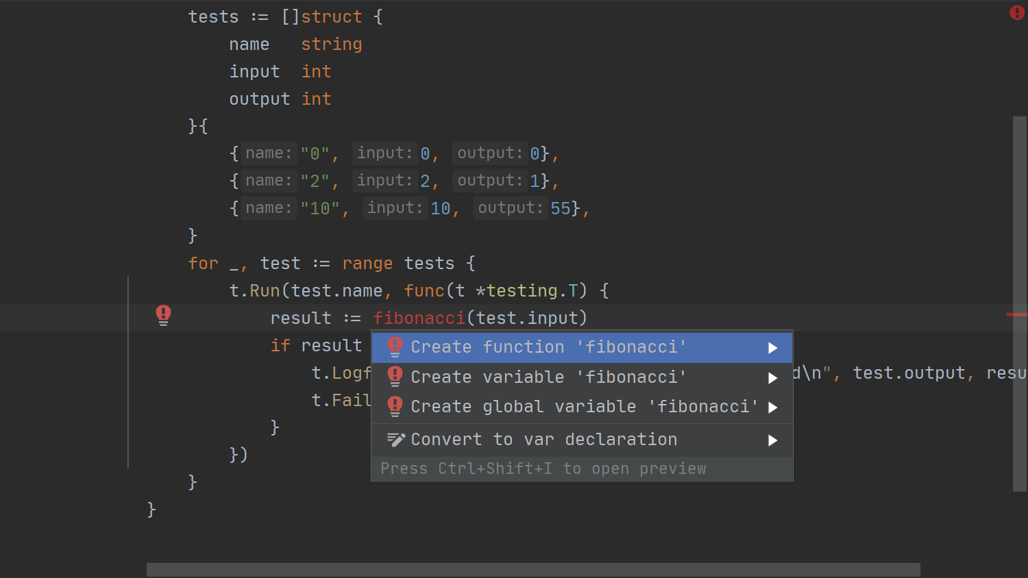 TDD dans GoLand - 06 - Ajout de code qui échoue