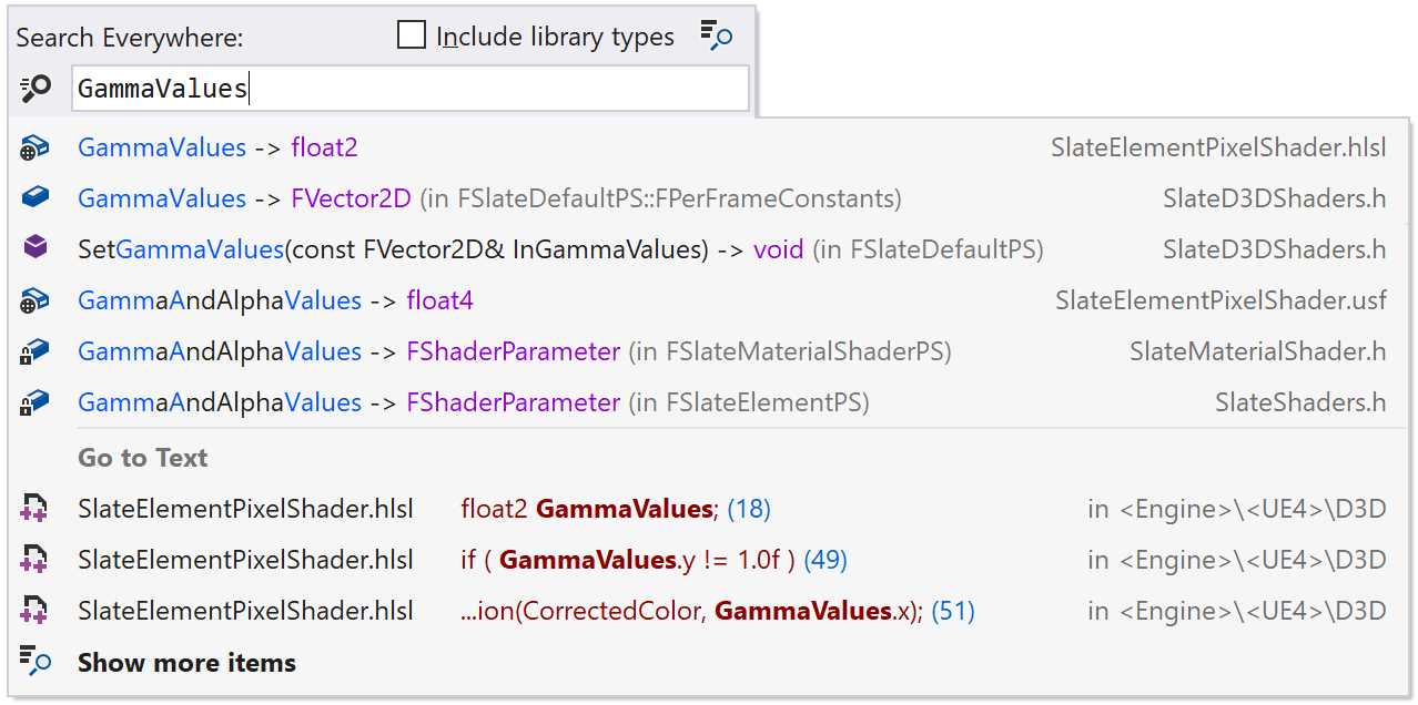 HLSL: search and navigation