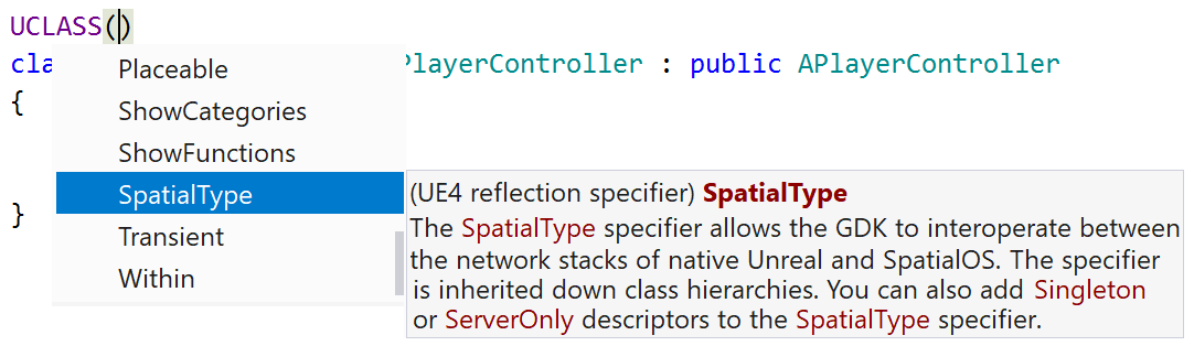 SpatialType and NonSpatialType