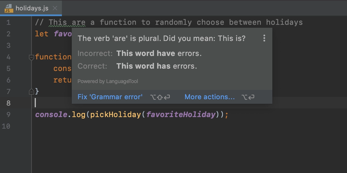 grazie-in-webstorm