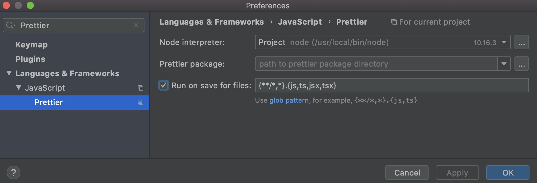 webstorm find file mac