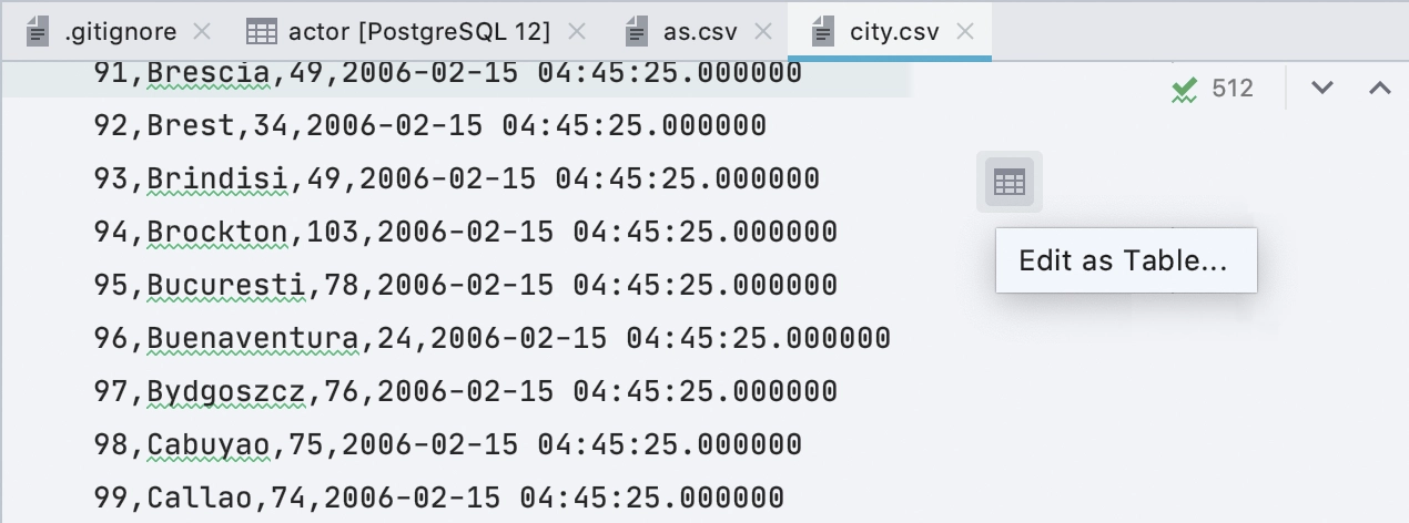 datagrip user parameters