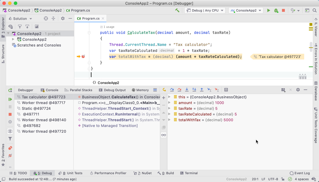 New debugger view