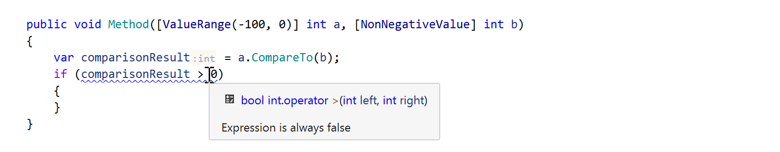 Dataflow analysis of integer values in C#