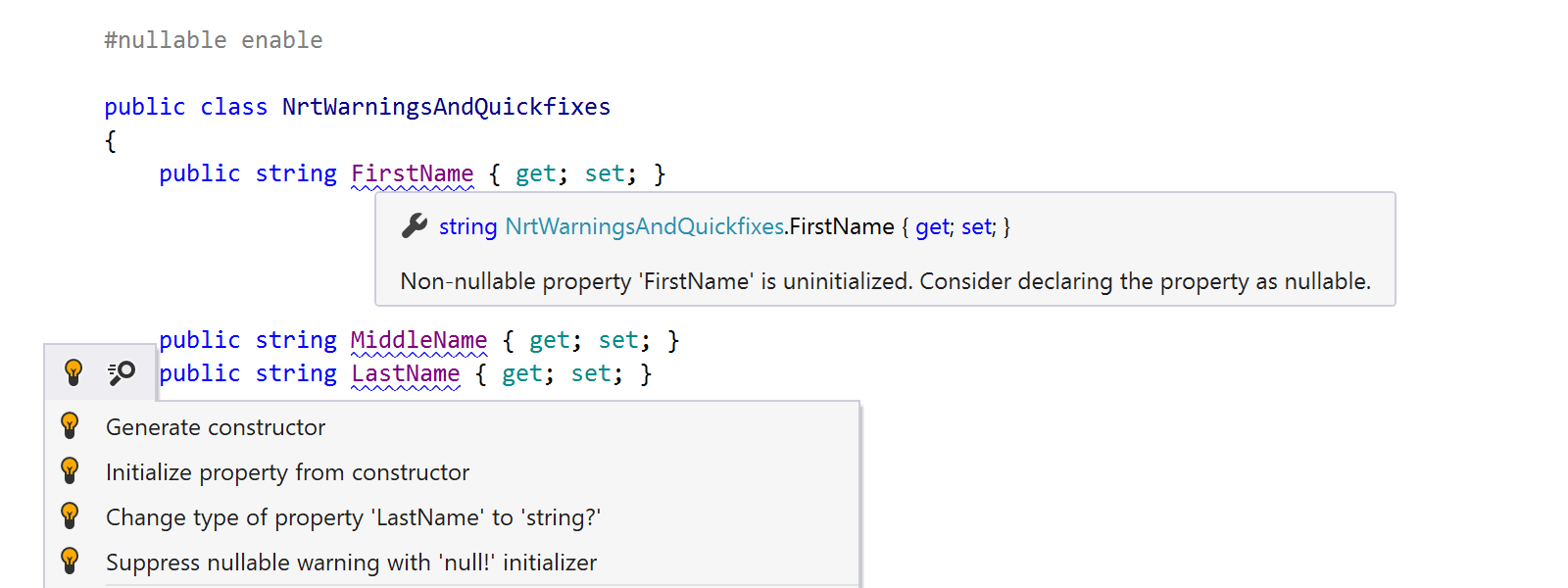 Nullable Reference Types