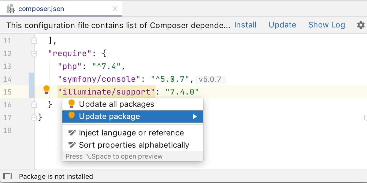 download phpstorm composer