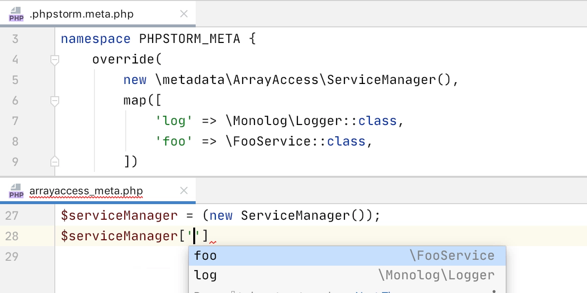 phpstorm show line numbers