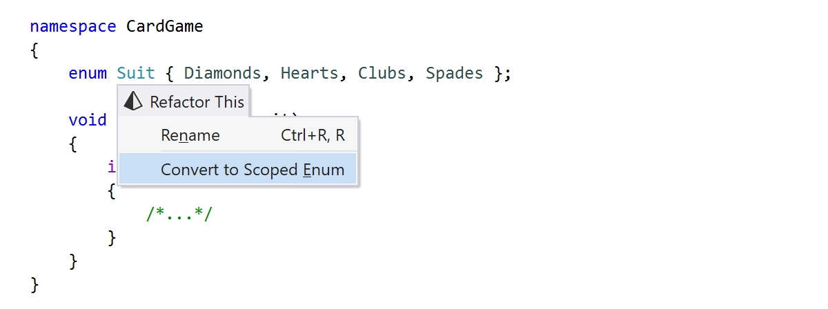 Convert to Scoped Enum