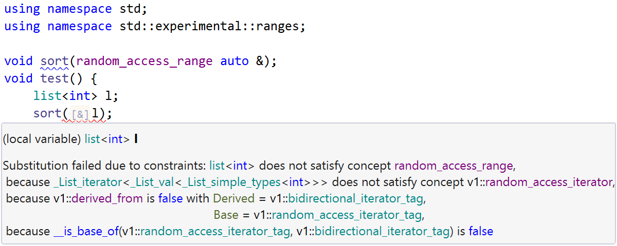 unsatisfied constraints