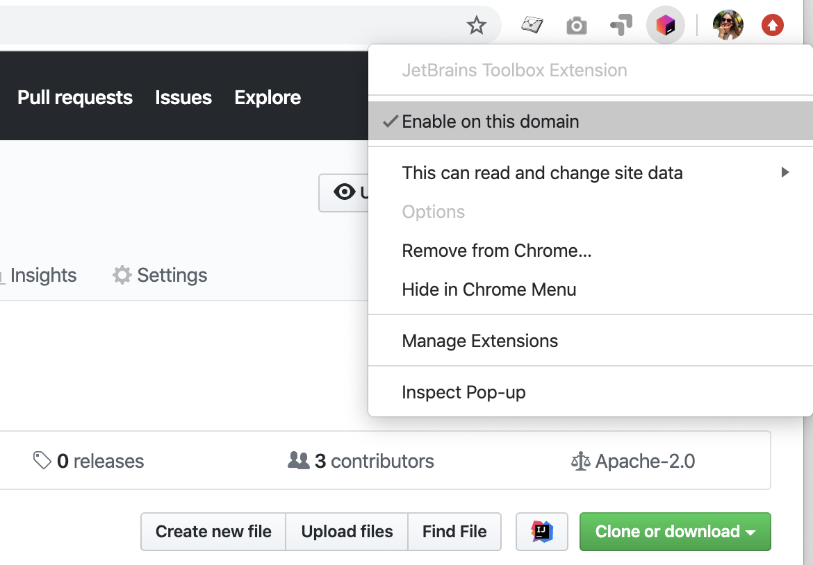 Toolbox extension at GitHub Enterprise