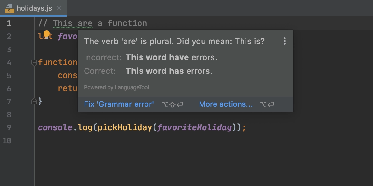 grazie-in-webstorm