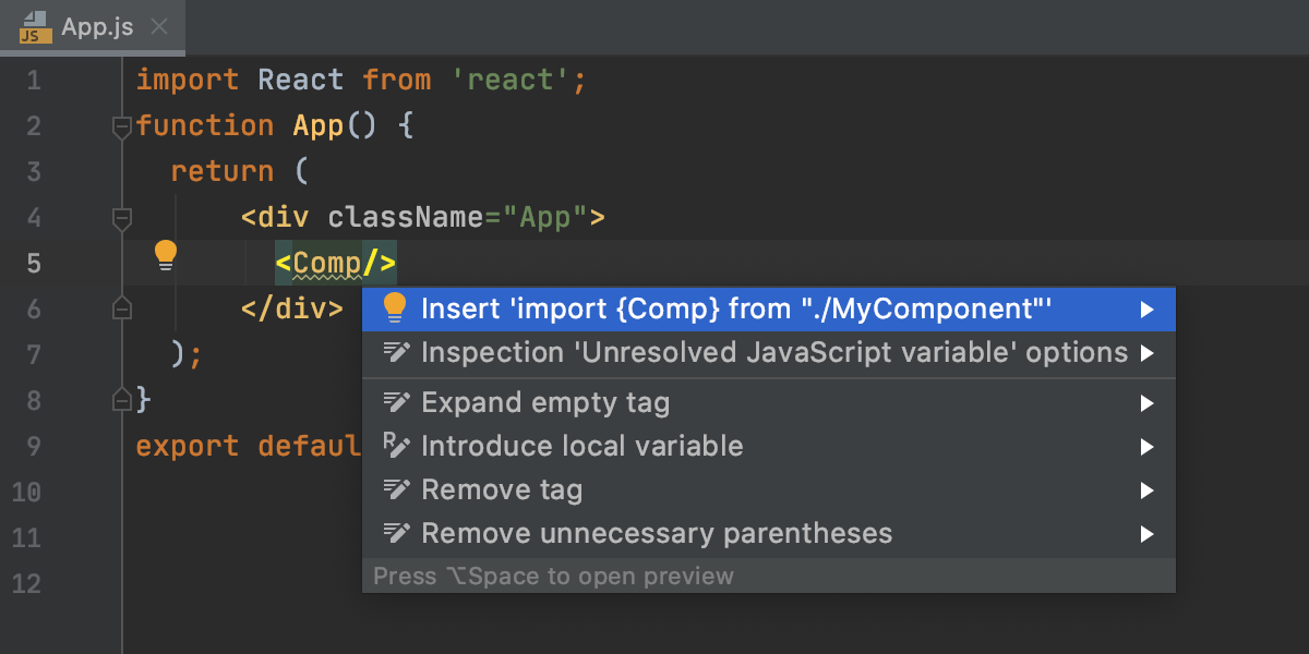 insert-imports-for-react-memo-components