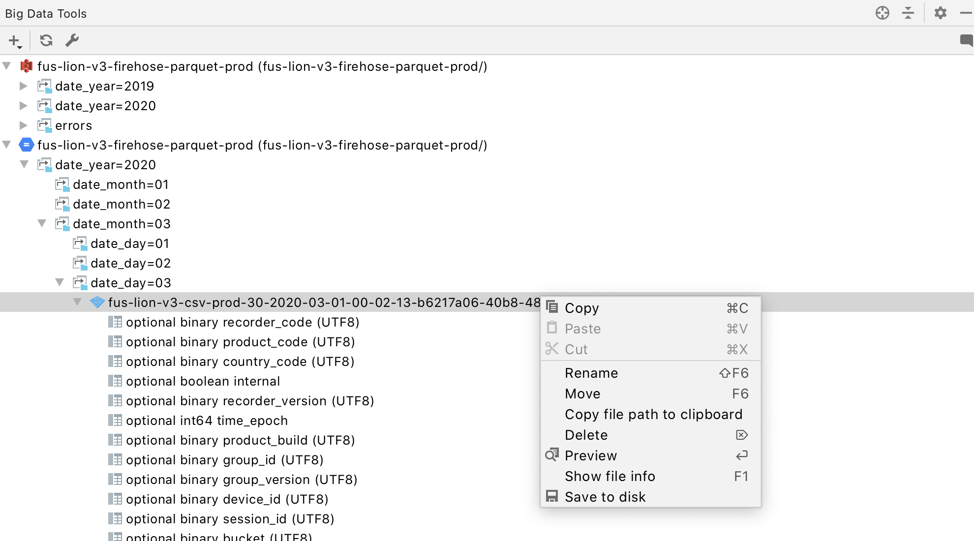 pycharm datagrip