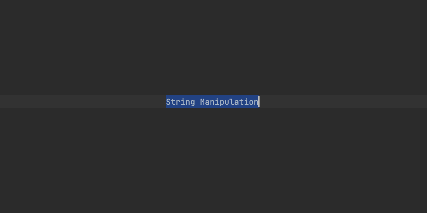 string-manipulation