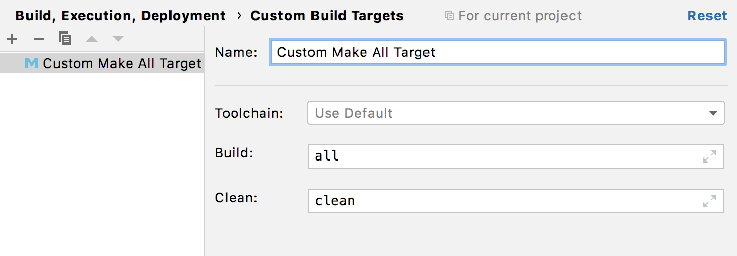 Personnalisation des cibles makefile