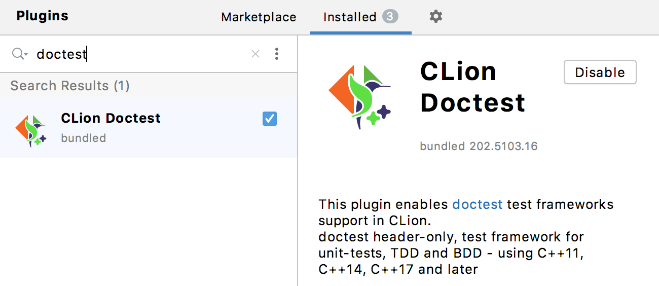 Doctest plugin