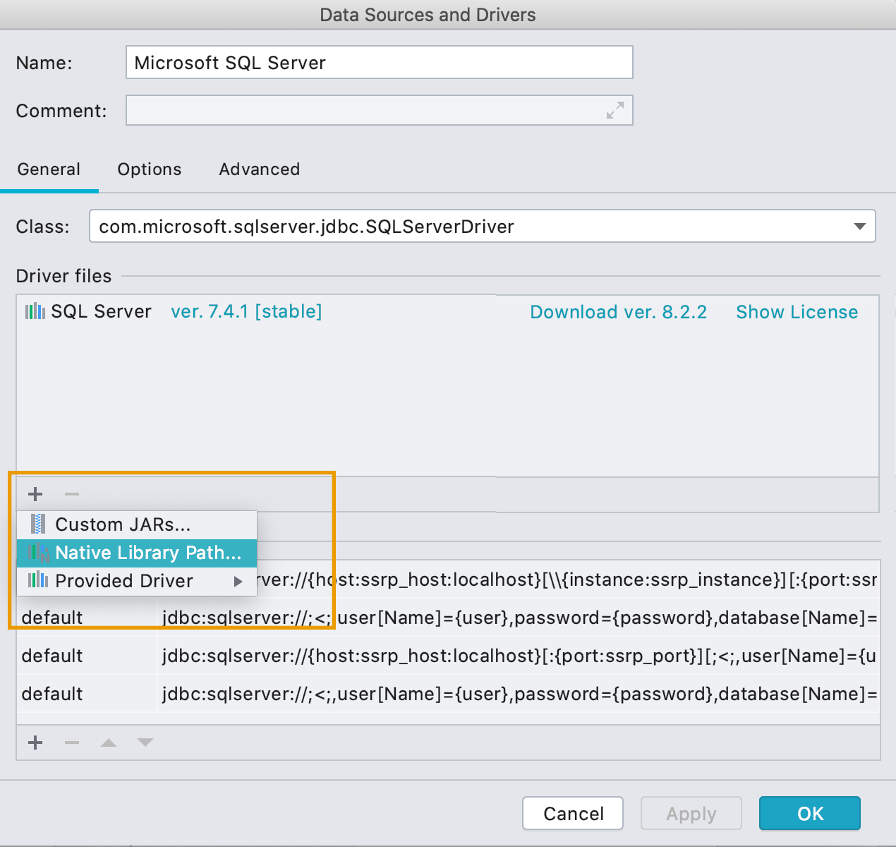 datagrip connect to database by pem key