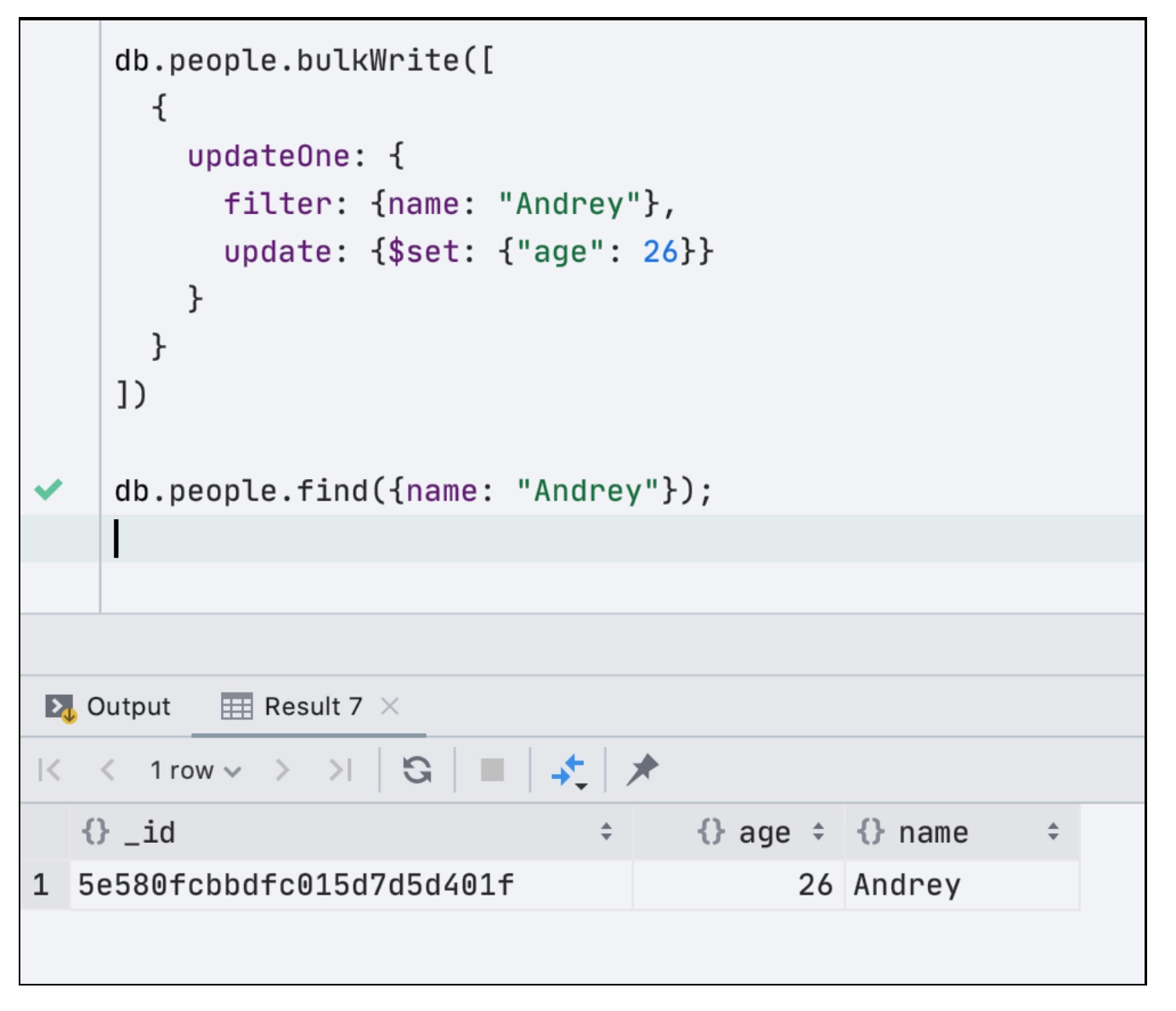 datagrip mongodb create database