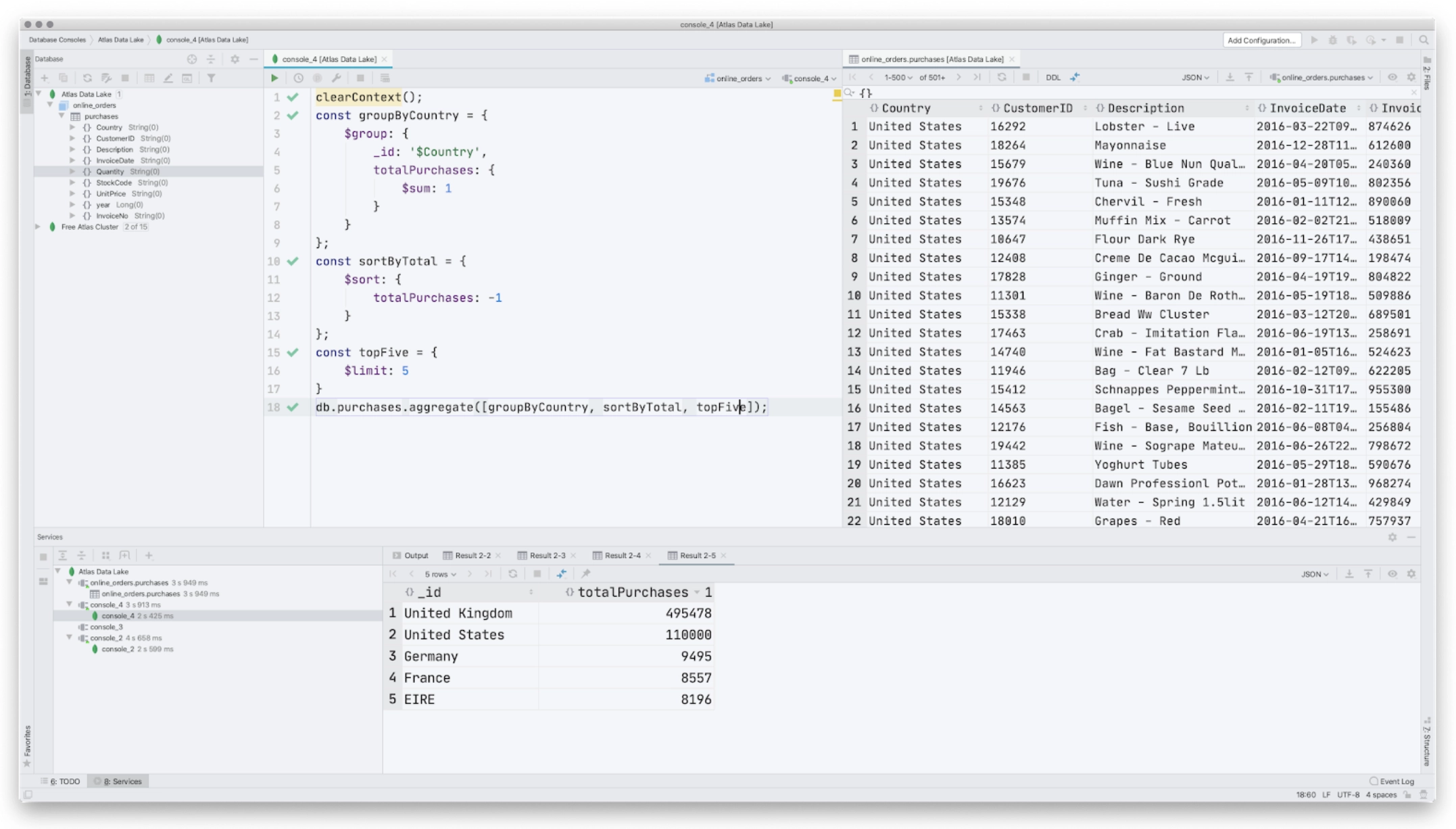 jetbrains datagrip mongodb