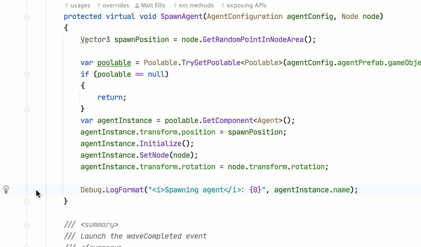 Introducing Pausepoints for Unity in Rider 2020.2 | The .NET Tools Blog