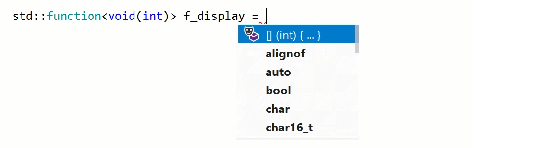 Auto-generated lambda argument for an std::function parameter