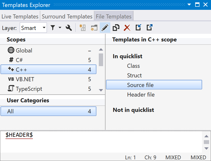 Templates Explorer