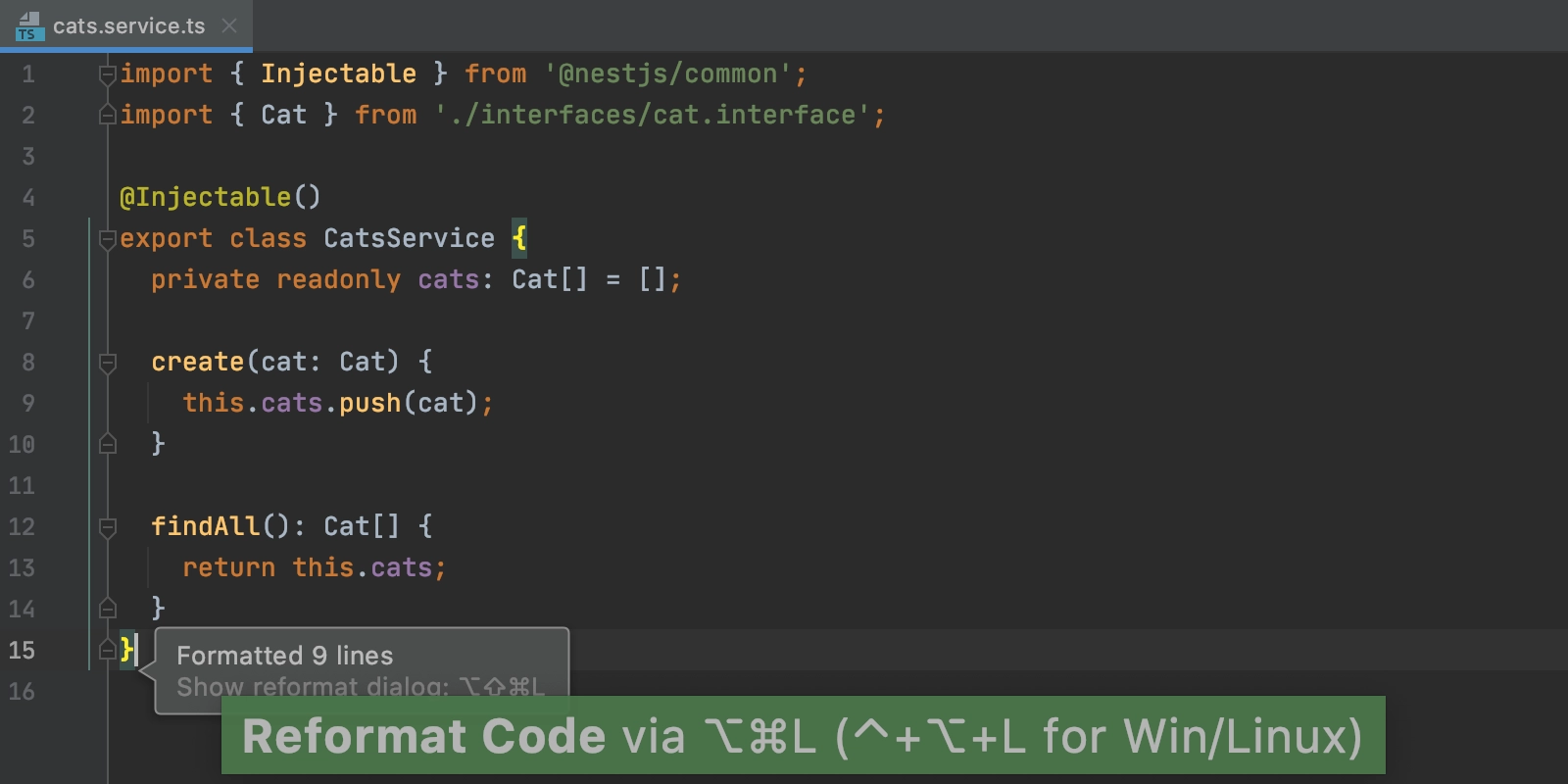 webstorm prettier on save