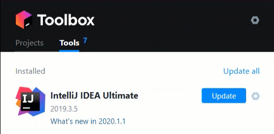 通过 Toolbox App 一键更新 IntelliJ IDEA 至最新版