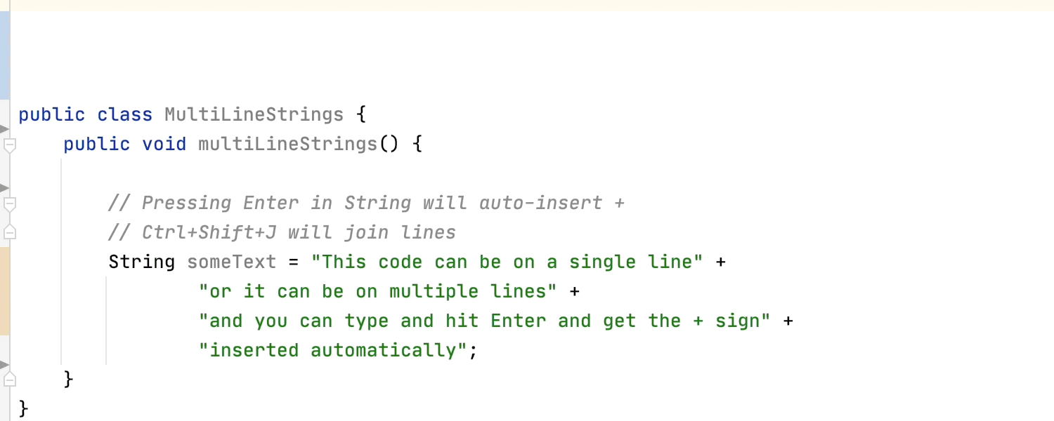 Animated GIF showing how to expand and shrink chunks of code