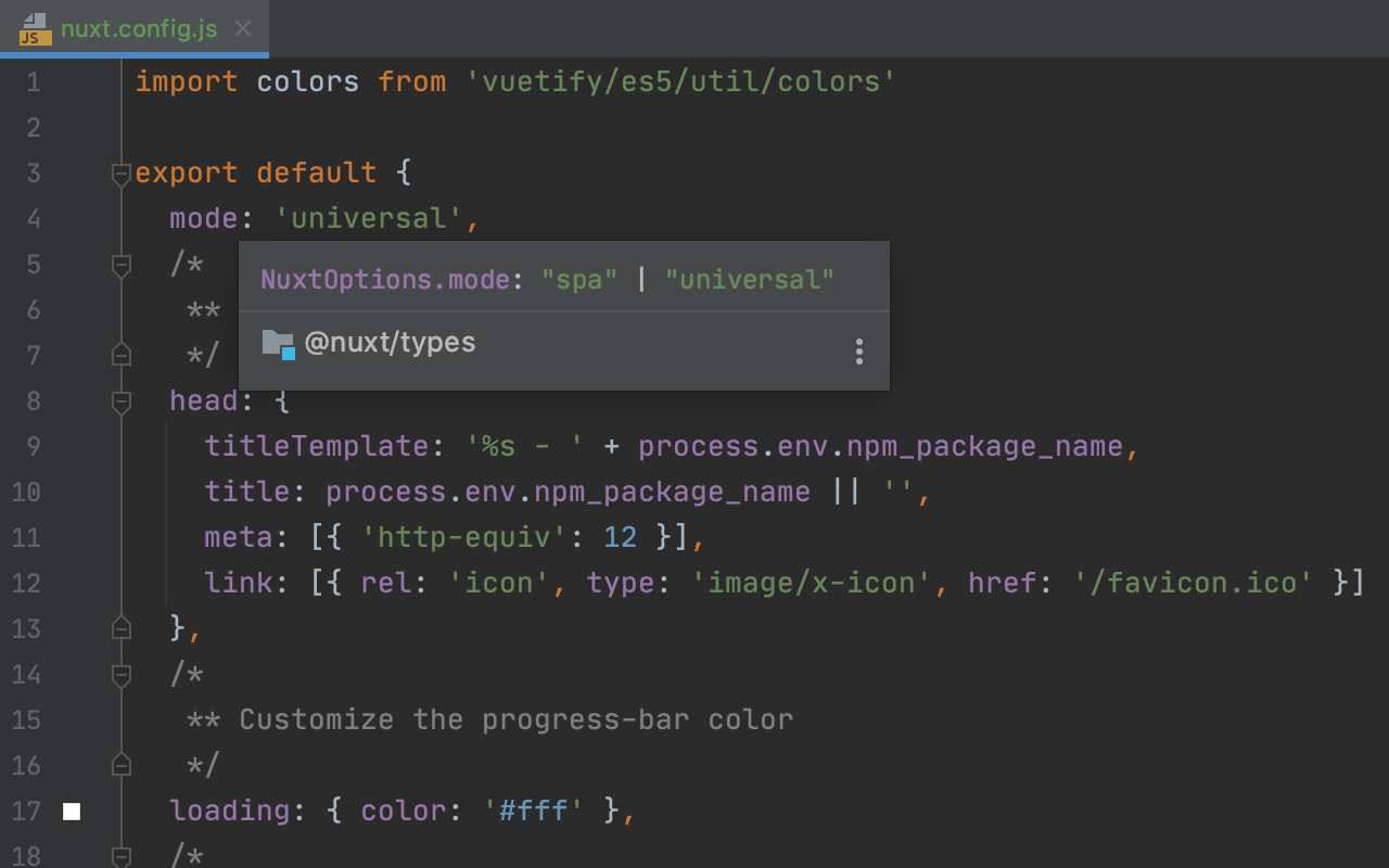 webstorm javascript