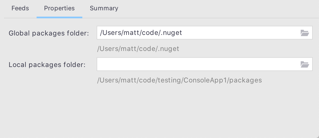 Editing Common NuGet Properties