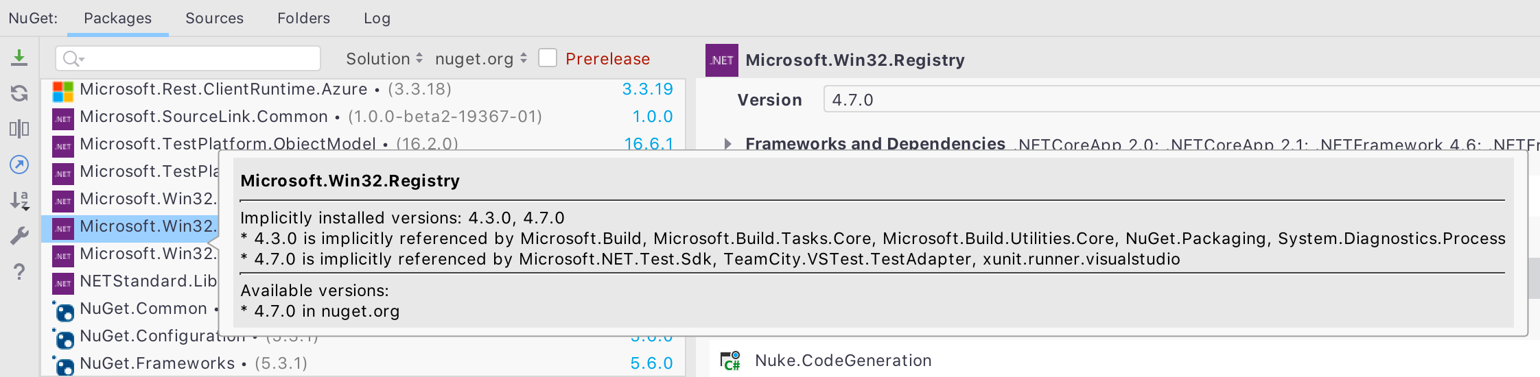 Quick Documentation for NuGet Packages