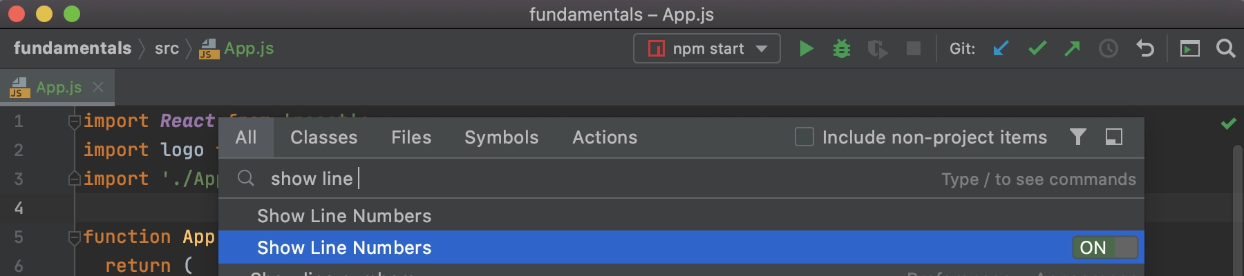 webstorm new file menu edit action icon