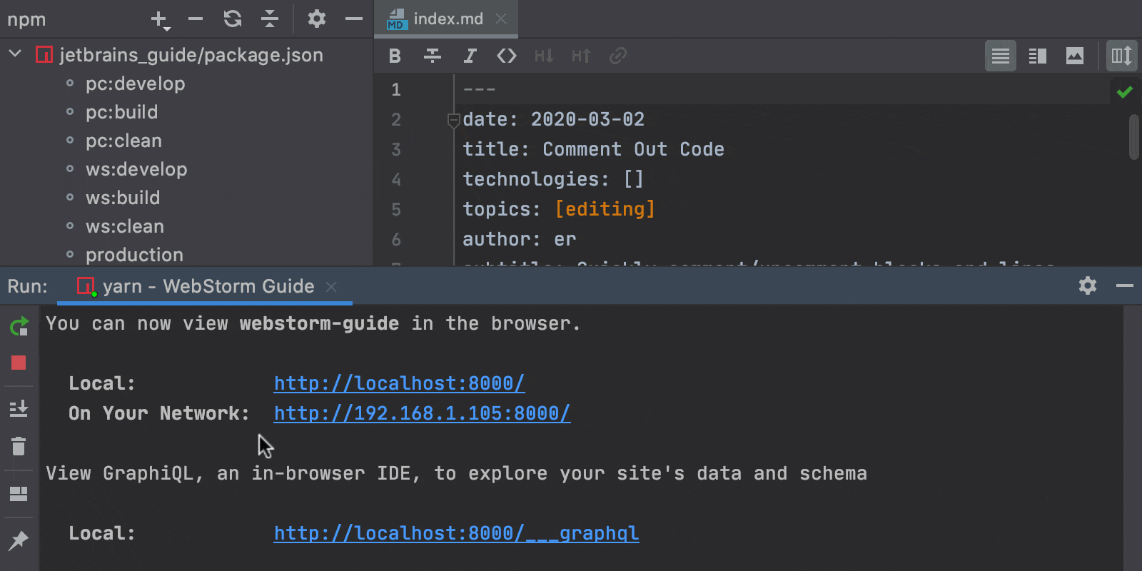 WebStorm 2020.2: Use Prettier As The Default Formatter, Work With Nuxt ...