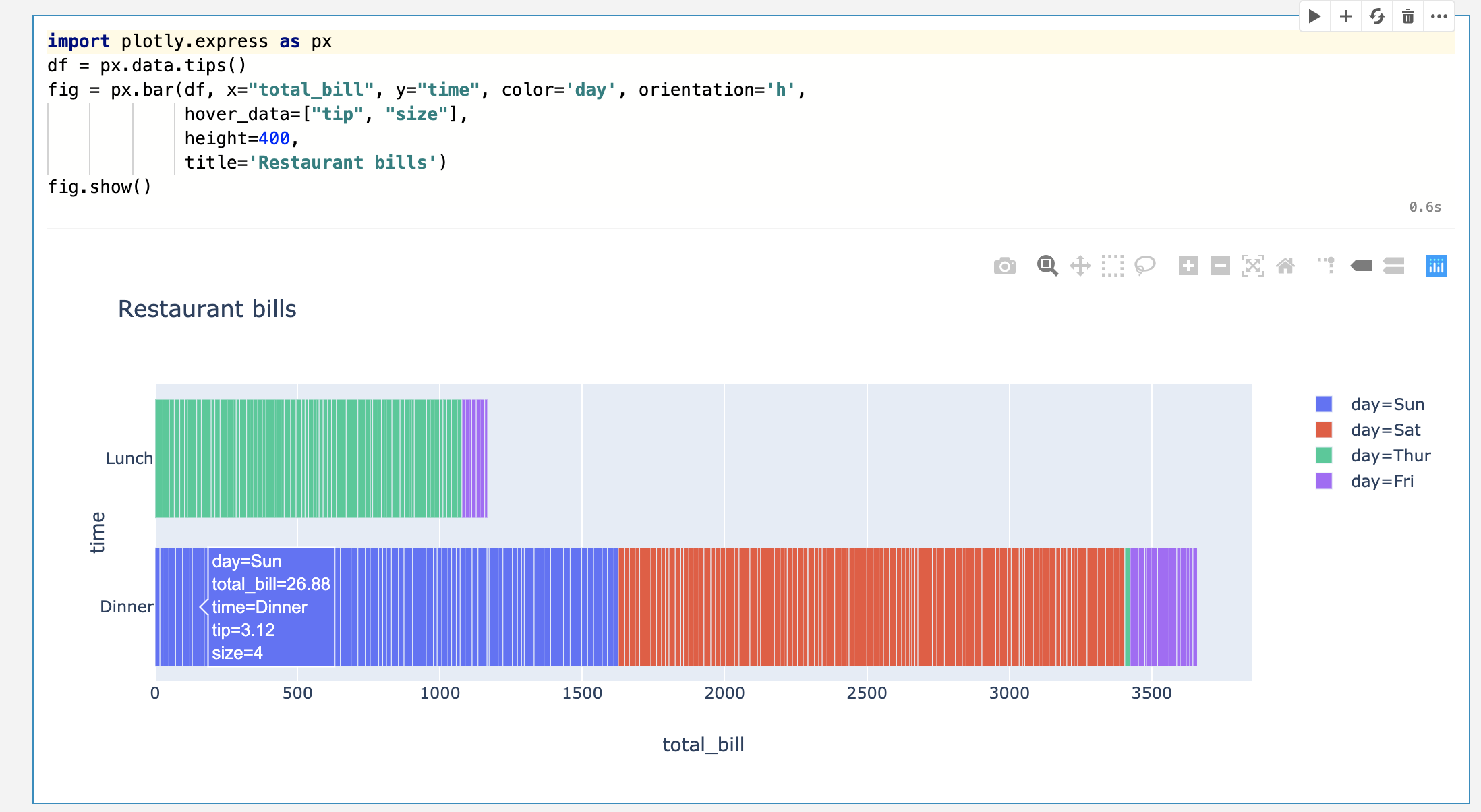 Plotly output in notebook